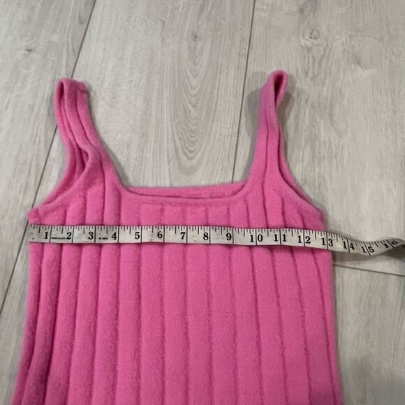 aritzia wilfred free fuzzy pink midi dress size M - Picture 4 of 7